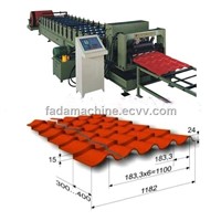 Arc Bias Glazed Tile Roofing Forming Machine(1100)