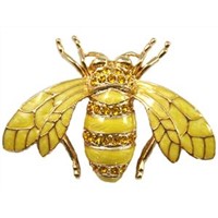 Bee Rhinestone Brooch