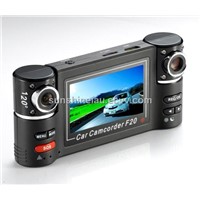 Bright 2.7 inch LCD Dual Cameras Car DVR with G-Sensor and SOS