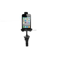 Car Charger Holder with USB Handfree FM LED Display for Smartphones UEH27