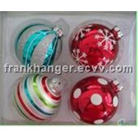 Christmas decorative hand painted glass ball