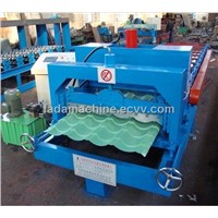 Colored Steel Glazed Tile Roof & Wall Panel Tile Roll Forming Machine Language Option  French