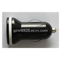 Dual USB Car Charger, Car Battery Charger F19, High Current Output 1.5A