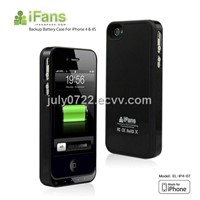 External backup battery charger case for iphone4 4s