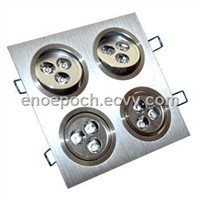 Four-head LED Ceiling Light with Square Housing