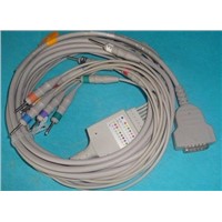 GE MAC500 MAC1200 ECG CABLE DIN 3.0 END