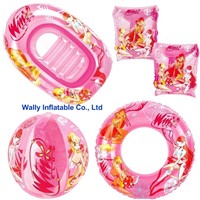 Inflatable swimming set, inflatable beach set, inflatable gift pack toy set