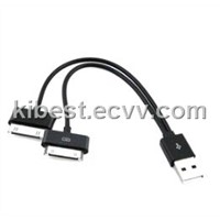 KB-SJX012 USB TO iPhone+Galaxy Tab CABLE