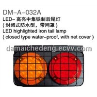 LED-highlighting Zhongji iron tail lamp-monomer(enclosed  waterproof type,with net cover)