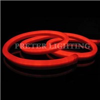 Low Voltage 80 / 100 / 120 Pcs / Meter Red Amusement Park LED Neon Flex Light