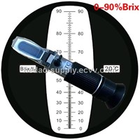Lowest price!! 0-90 Brix Refractometer for sugar tester
