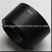 Metal telephoto lens hood for filter
