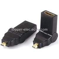 Micro HDMI Male to HDMI Female Adaptor, Swing Type (TP-HA020)