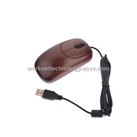 Natural bamboo environmental protection wired mouse