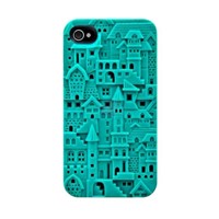 New Embossed castle silicone Case Cover for Apple iPhone 4S