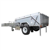 Off-road Camper Trailer with Tent and LED Submersible Tail Lights