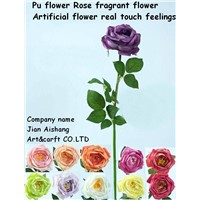 PU Flower  Rose  Real touch feelings Fragrant Flower Artificial Flower