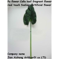 PU Flower calla leaf Fragrant Flower    Real touch feelings