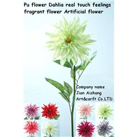 PU Flower dahlia Real touch feelings Fragrant Flower Artificial Flower