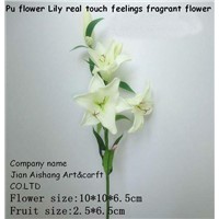PU Flower lily Fragrant Flower Real touch feelings