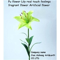 PU Flower lily Real touch feelings Fragrant Flower Artificial Flower
