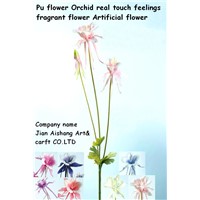 PU Flower orchid Real touch feelings Fragrant Flower Artificial Flower