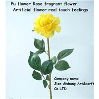 PU Flower rose Fragrant Flower Real touch feelings