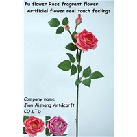 PU Flower rose Real touch feelings Fragrant Flower Artificial Flower