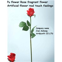 PU Flower rose  fragnant flower Artificial Flower