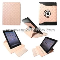 Popular design Black stand 360 degree rotating leather cover case