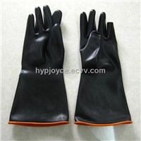 Rubber and latex industrial safety gloves