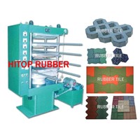 Rubber tile press machinery