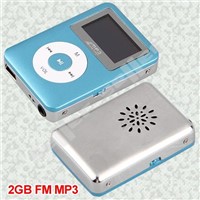 USB 2.0 Blue 2GB LCD Mini MP3 Music Player w/ FM Radio