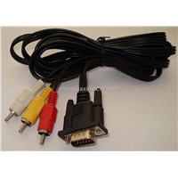 VGA to 3 RCA cable