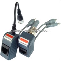 Video Balun / Twisted-Pair Video Transmitter - Power Video Data Series CJ-206PV)