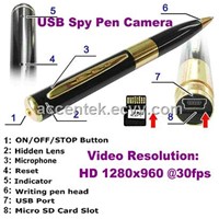 Wholesale Mini Spy Pen DVR Camera Built-In 4GB 8GB HD Hidden Pinhole Camera Covert Digital Video Recorder