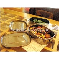 Winolaz stainless steel18/8 lunch box with high qualtity and elegant design