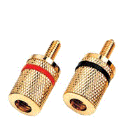 audio parts brass binding post with gold-plated