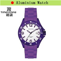 charm purple silicone watch for girl fashion silicone watch band with high quality and best price
