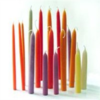 dipped beeswax candle