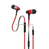 earphone with microphone and volume control
