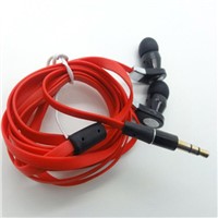 flat wire earphone for music