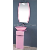 glass basin vanity GB-018
