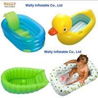 inflatable tub, inflatable bath tub, inflatable baby bath tub, infant toddler, inflatable duck  tub