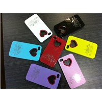 new arrive 2nd generation heart flower style case for iphone4&amp;amp;4s