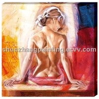 nude canvas art oil painting
