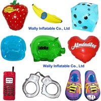 promotional gifts, inflatable strawberry, banana, inflatable piggy bank, heart inflatable shoes