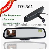 rear view mirror monitor electronic compass