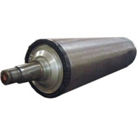 rubber covered suction press roll