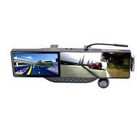 seven in one Multi-function rearview mirror and GPS navigation and travelling record